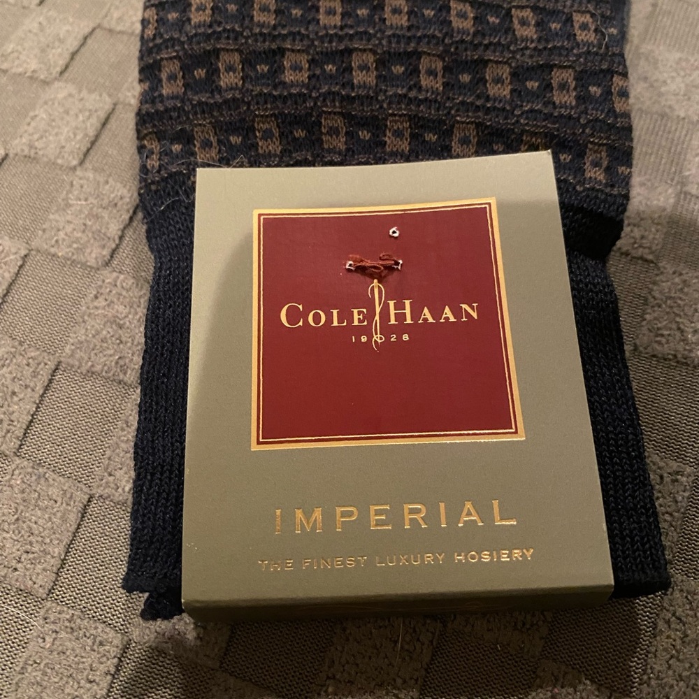 Cole Haan Imperial Black and Brown Socks